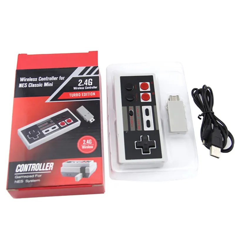 2,4G беспроводной контроллер для NES для SNES Mini Classic консоли