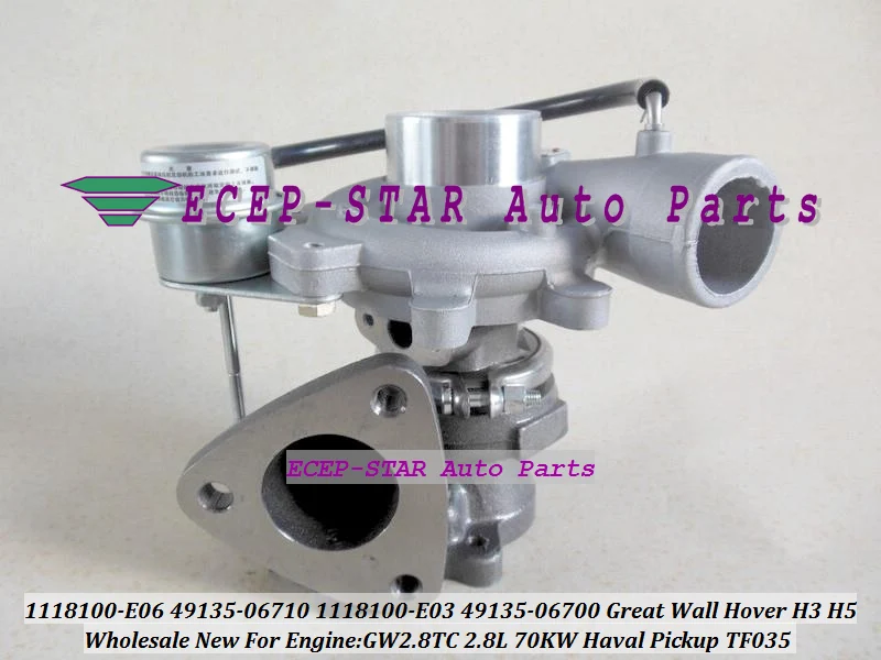 TURBO TF035 1118100-E06 49135-06710 1118100E06 4913506710 49135 06710 For Great Wall Pickup Hover H3 H5 Haval GW2.8TC 2.8L 70KW (1)