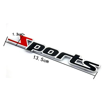 

Car Styling 3D Stainless Sports Emblem Badge Stickers for Mitsubishi Asx Outlander Lancer EX Pajero Evolution Eclipse Grandis