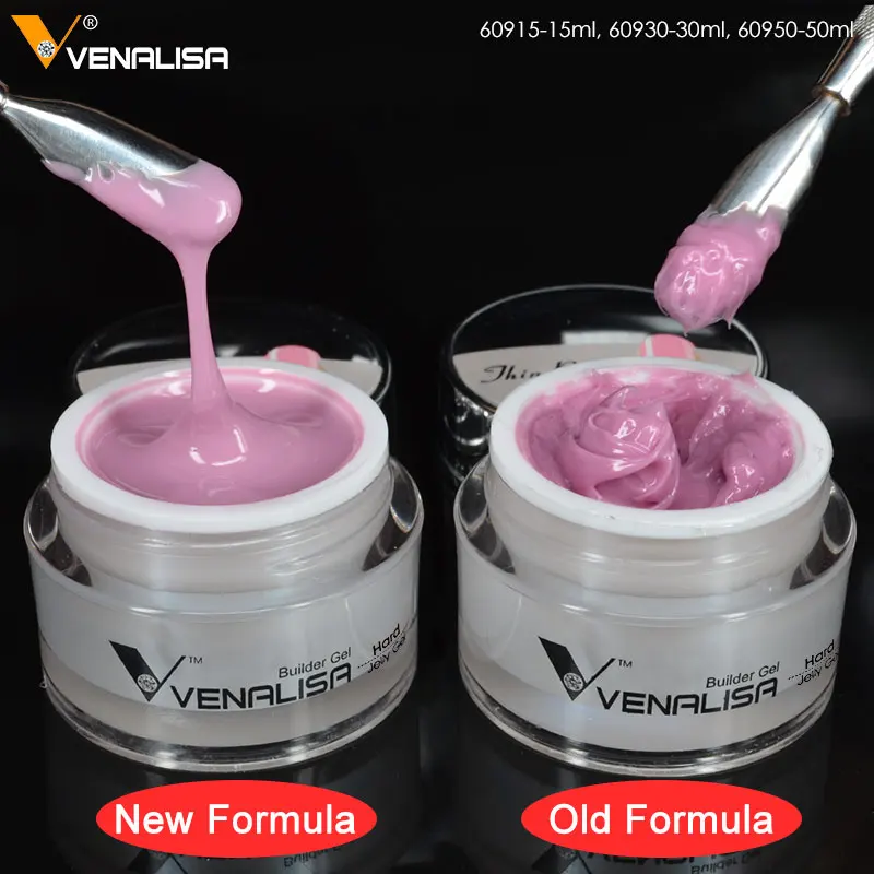 VENALISA 50 ml Gel más duro consejos franceses 3D 4D escultura de camuflaje CANNI manicura constructor extensión UV LED jalea Gel