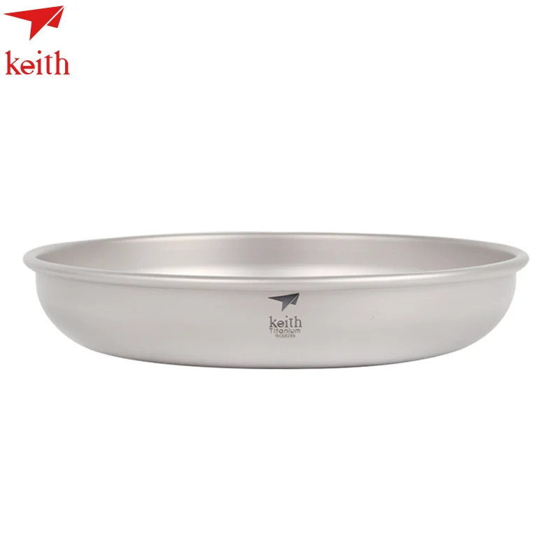 

2016 Manufacture New Mode Keith Titanium Saucer Ti5366 Outdoor Tableware Camping Plate Travelling ultra Light Dish Series