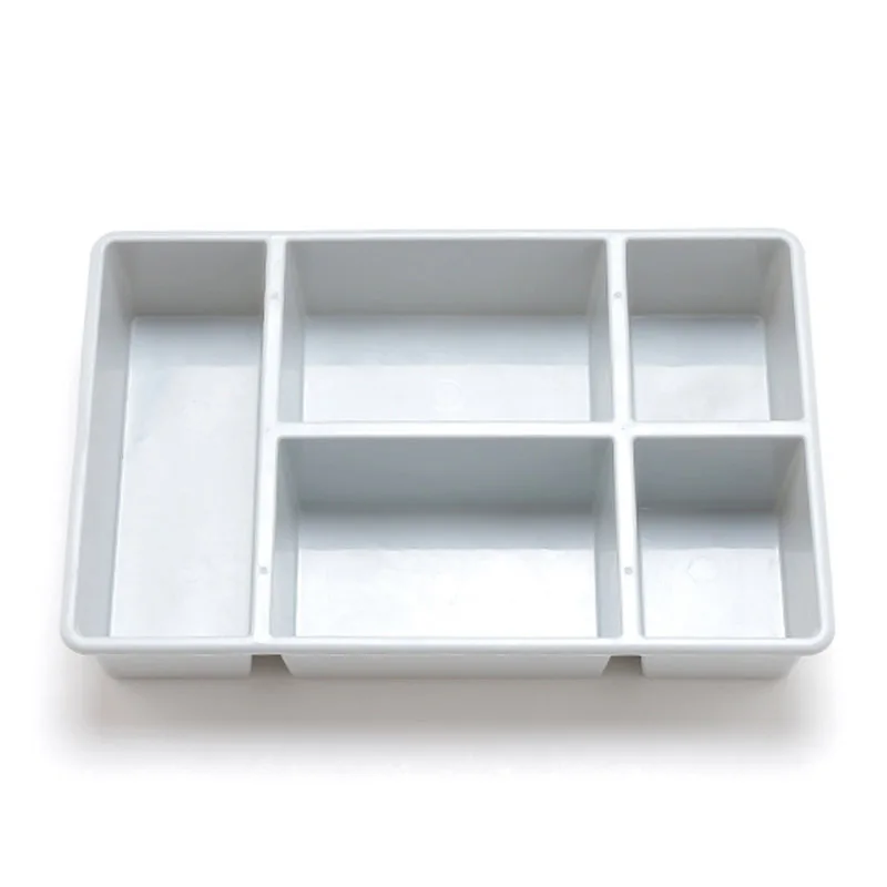 Plastic Makeup Organizer 5 Grids Desktop Storage Box Cosmetic Sundries Case Container XB 66