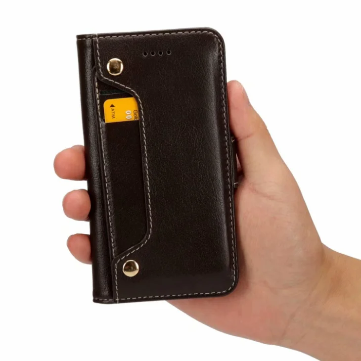 LoveCase IX Real Genuine Leather Phone Bag Case For iPhone X 8 7 Plus 6 6S Plus Cell Phone Card Holder Flip Cover Cases Newest