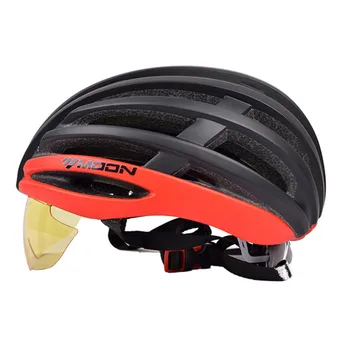 

MOON Ultra-Light Riding Helmet Upgraded Highway Helmet with Eyeglasses Removable bike goggle lens helmet a20