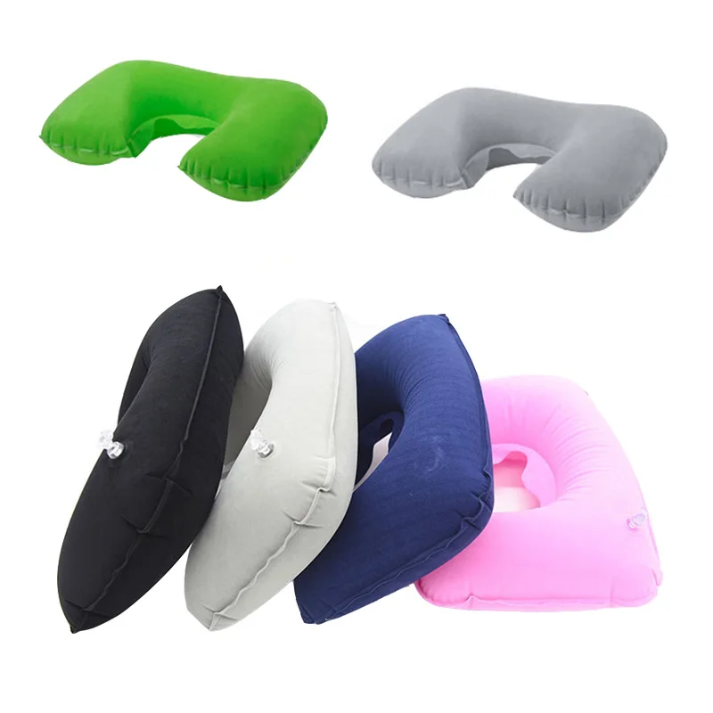 

Inflatable Neck Pillow Functional Inflatable U Shaped Travel Pillow Car Head Neck Rest Air Cushion For Travel Office Neck Pillow