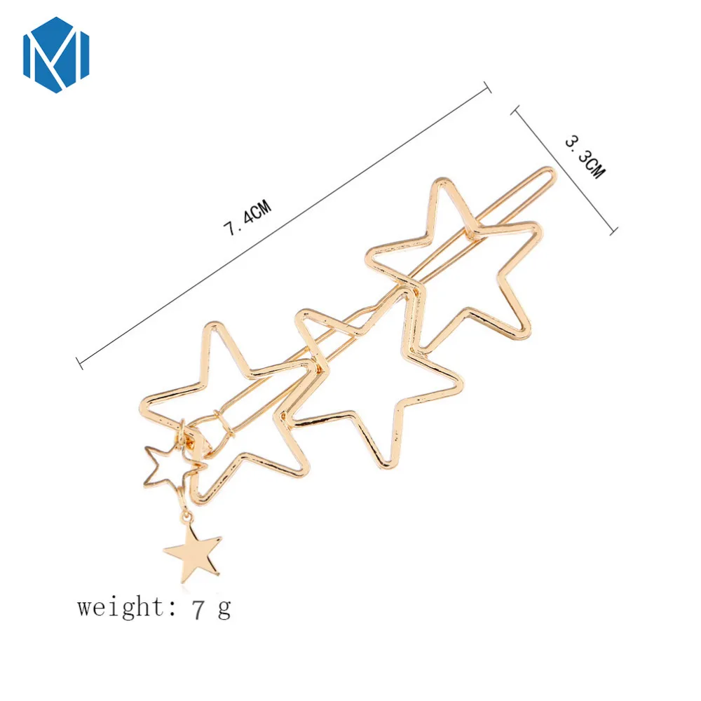 M MISM Star заколки для волос для женщин, модные милые имитирующие заколки в Корейском стиле, металлические заколки для волос из сплава, аксессуары для волос для девочек