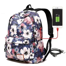 

Fashion Nylon Backpack Kanken Laptop Packing Cubes USB interface Mini School Bag For Girls Lady's Travel Organizer Bolso Mochila