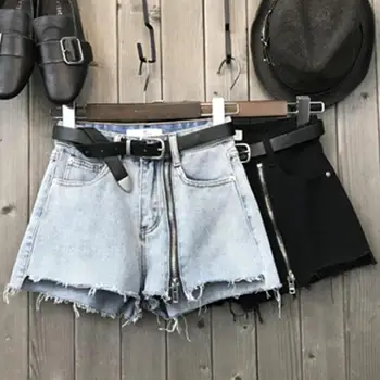 

Denim shorts women summer fashion high waist loose wide leg jeans shorts