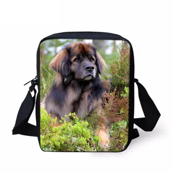 

Lovely Dog Leonberger 3D Printing Children's School Bags Casual Kindergarten Mini Boy Messenger Bags Baby Schoolbags Sumka