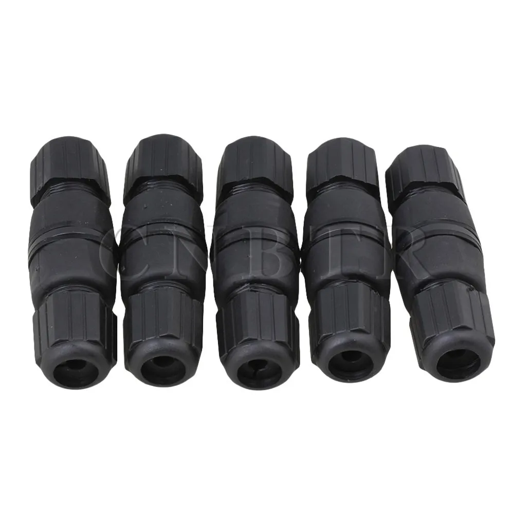 

Black RJ45 M25 IP67 Protection Double-ended Waterproof Connector Set of 5