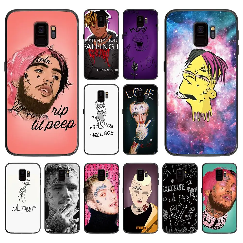 Funy and cute Lil Peep мягкий чехол для телефона Samsung Galaxy S6 S7 S8 S9 S10e Plus Note 8 9 чехлы | Мобильные