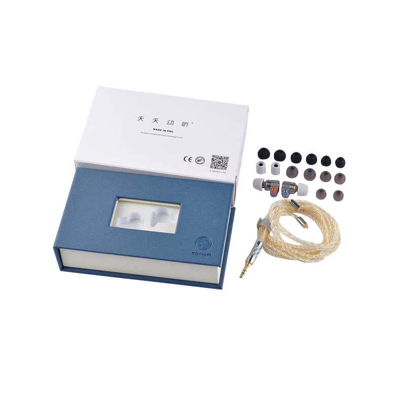 TIN Audio T3 Наушники 1DD + 1BA наушники с гибридной технологией HIFI бас металлические 3 5 мм
