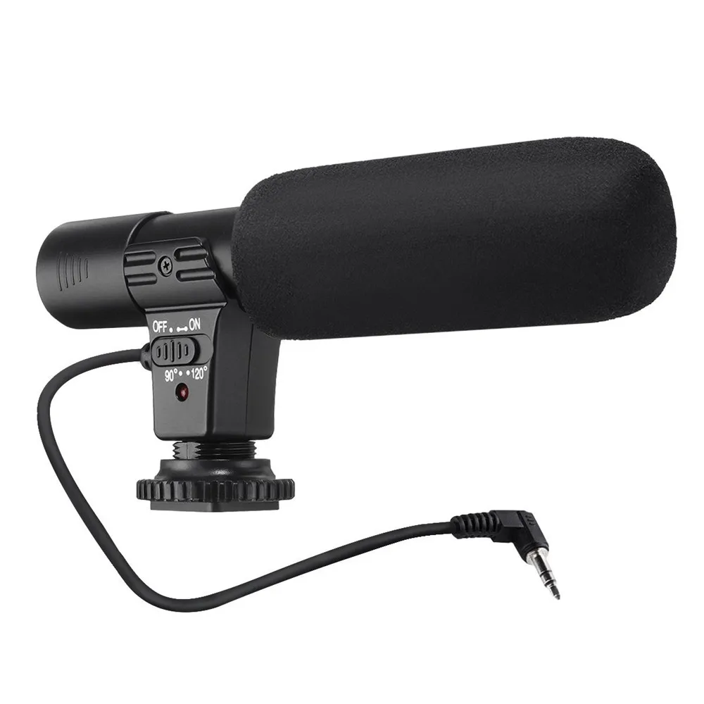 3,5 мм конденсаторный интервью с микрофоном Запись микрофон Портативный многофункциональный крепление камеры микрофон для DSLR Canon для Nikon