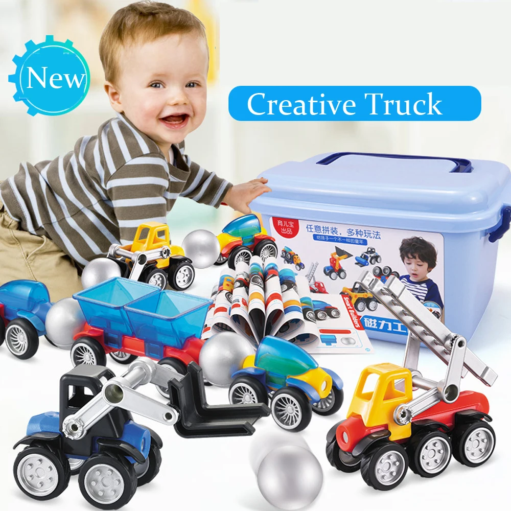 Designer Pipe Building Blocks DIY Construction Cars Model Set