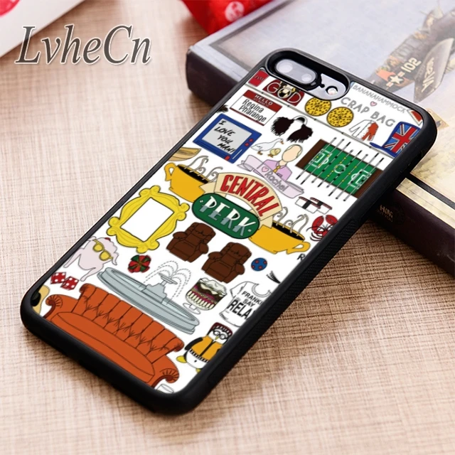 LvheCn FRIENDS рисунок коллажа чехол для телефона iPhone 5 6 6s 7 8 plus X XR XS max 11 12 Pro Samsung Galaxy S7 edge