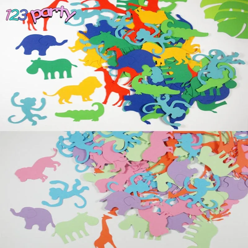 

100pcs Birthday Party Baby Shower Party Decoration Animal Confetti Throwing Props Party Supplies Children's Toys