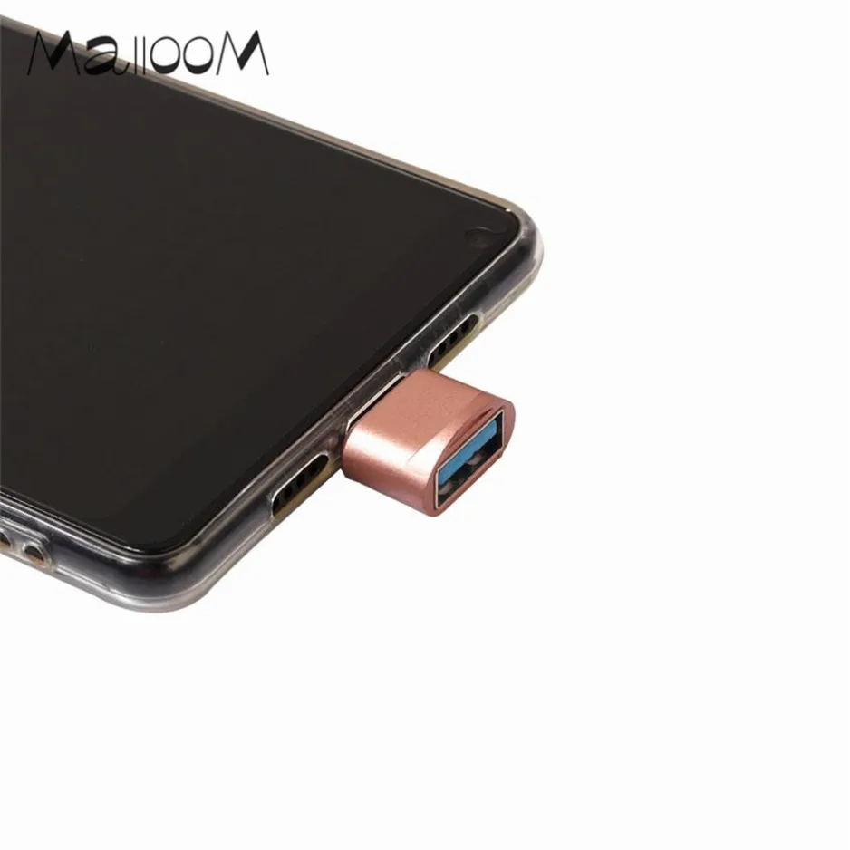 Malloom USB-C type-C штекер USB Женский мини-адаптер OTG 2,0 конвертер для samsung Galaxy Note 8 Прямая поставка