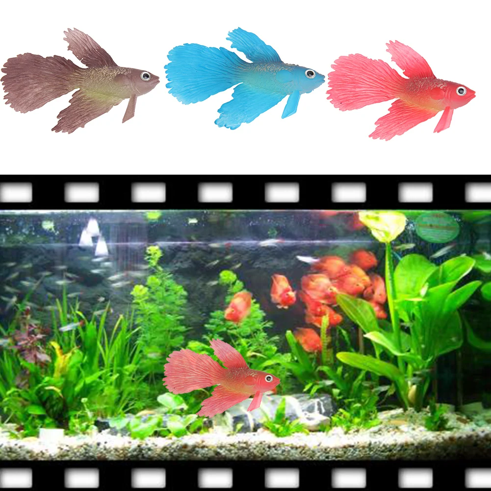 Пластиковая поддельная рыба плавающая искусственная рыба яркий пейзаж аквариумный бак игрушечная рыба, робот домашнее животное для украшения аквариума