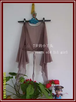 

Transparent thin belly dance Chest flare Blouse Top CV05
