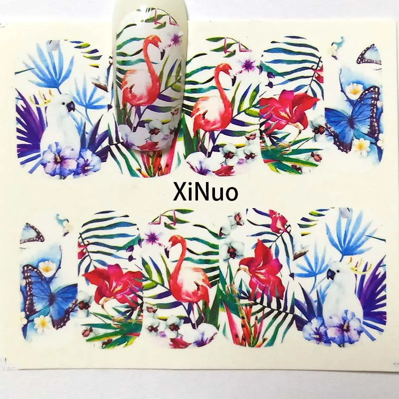 

1pcs Butterfly Nail Water Transfer Decals Nail Art Sticker Flowers Watermark Sliders Wraps Decoration Manicure A01