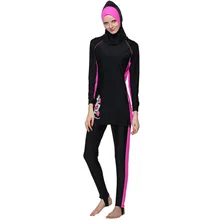 New Muslim women swimwear islamic swimsuit long sleeve bathing suit girls plus size swimsuit modest swimwear hoodie hijab suit