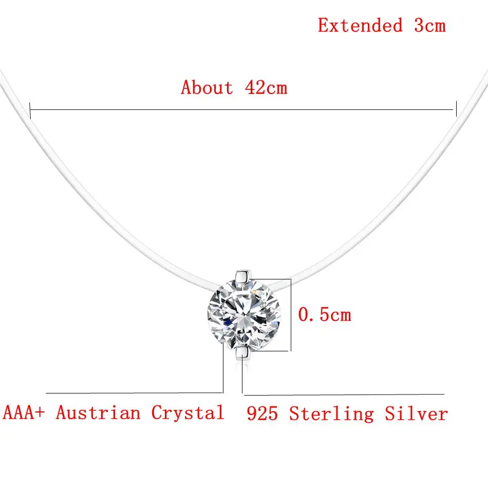 Женское колье из серебра 925 пробы с кристаллическим шариком|silver chain|sterling silver