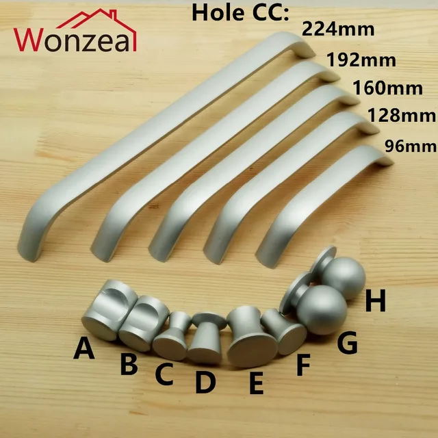 Best Offers Space aluminum Kitchen Furniture pulls Solid wardrobe handle drawer knobs Cabinet pulls HoleCC:96mm/128mm/160mm/192mm/224mm Best Offers Space aluminum Kitchen Furniture pulls Solid wardrobe handle drawer knobs Cabinet pulls HoleCC:96mm/128mm/160mm/192mm/224mm