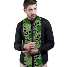 

African print mens dashiki shirts custom african clothes Patchwork fashion shirts men long sleeve shirt of africa clothing
