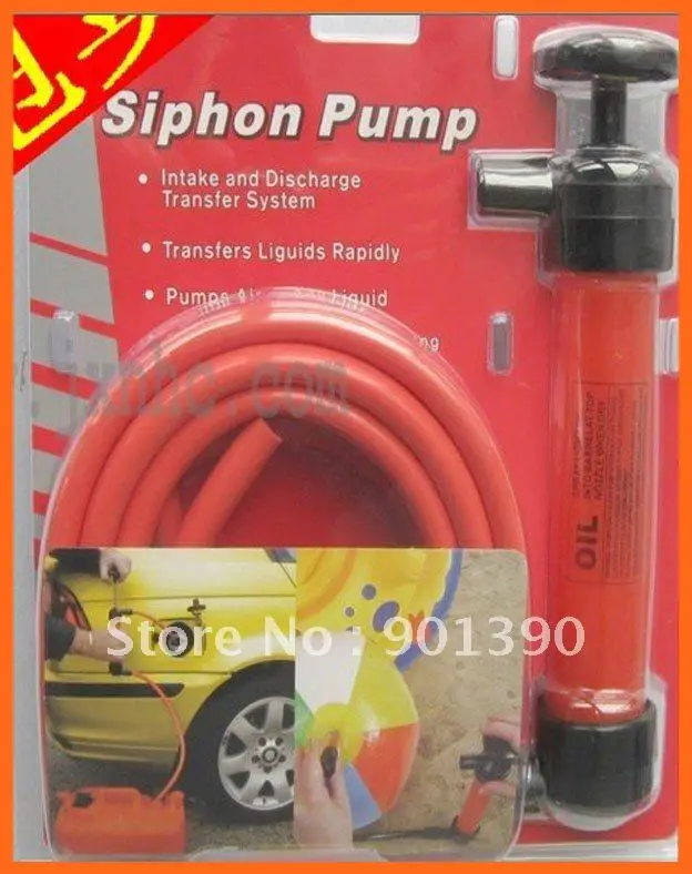 wholesale New Gas oil water siphon pump hand air pump syphon hose multi