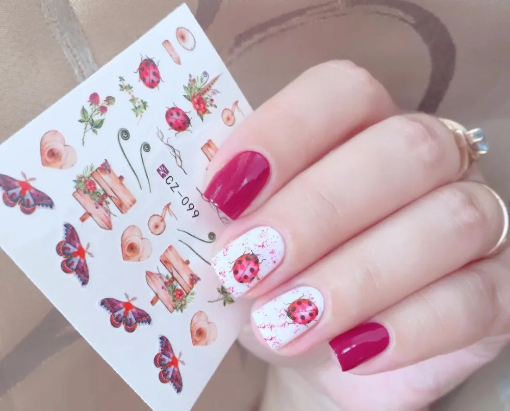 KADS Nail sticker Nail Stickers Cartoon design slider nail art sticker nails sticker art Water decal sliders manicure wraps