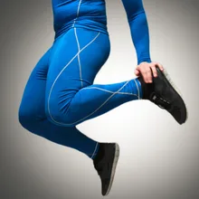 Trend Mens Sports Tight Slim Running Fitness Gym Pants Long Leggings Thermal Under Trousers Joggers Quick