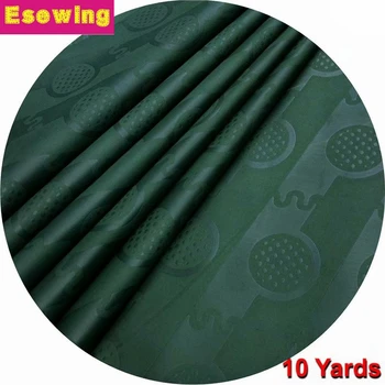 

Green 10Yards African Jacquard Lace Fabric 2019 High Quality Guinea Brocade 100%Cotton Fabric Bazin Riche Getzner For Man/Women