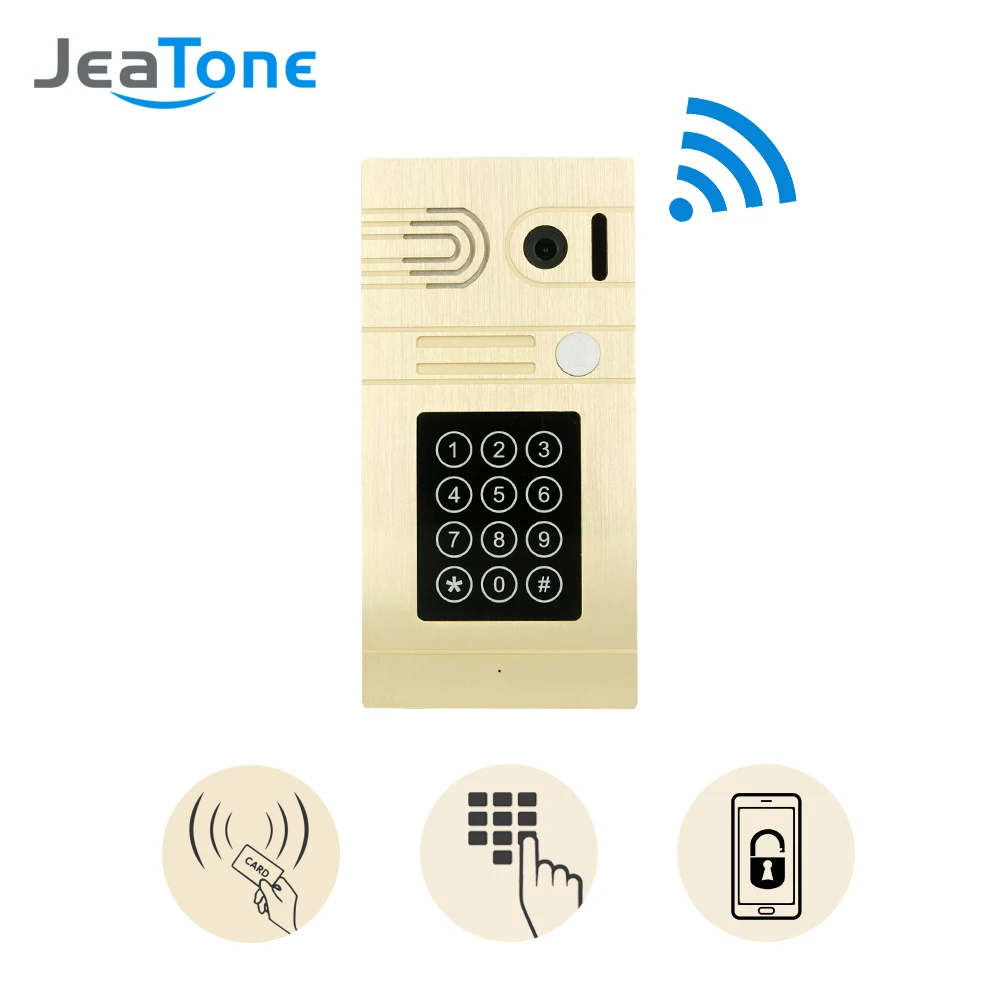 Jeatone Gold Passwords And Credit Card And Wifi Camera Door