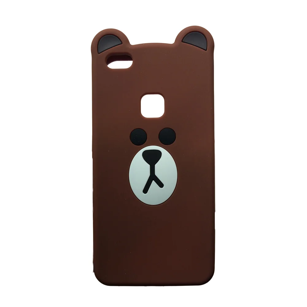 

For Huawei P10 Lite Case 3D Bear Soft Silicon Case Cover Rubber Case for Huawei P10 Lite 5.2" Back Cover Skin Shell Fundas