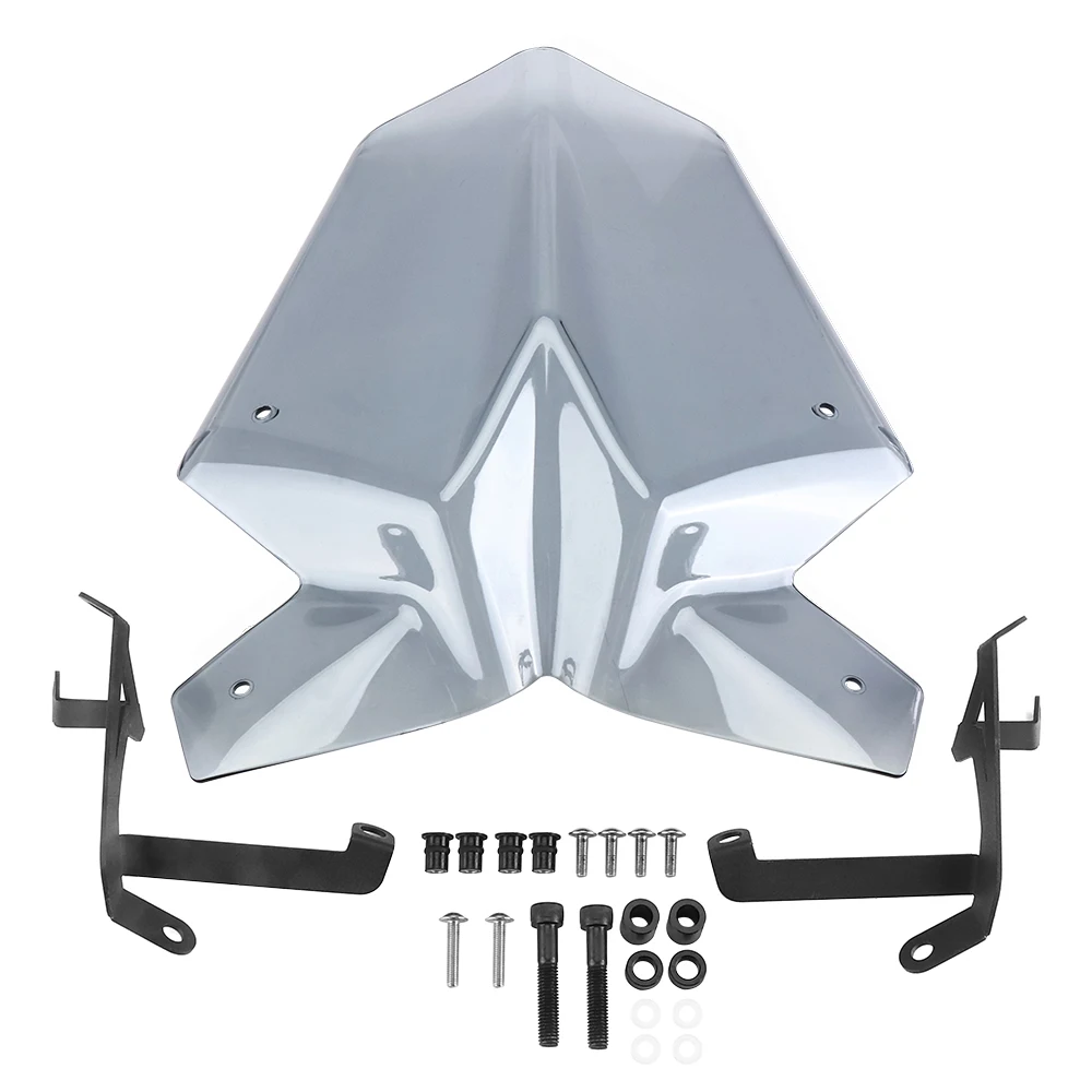 

KEMIMOTO For KTM Duke 125 390 2017 2018 Duke125 Duke390 Motorbike Windscreen Windshield Shield Screen with Bracket