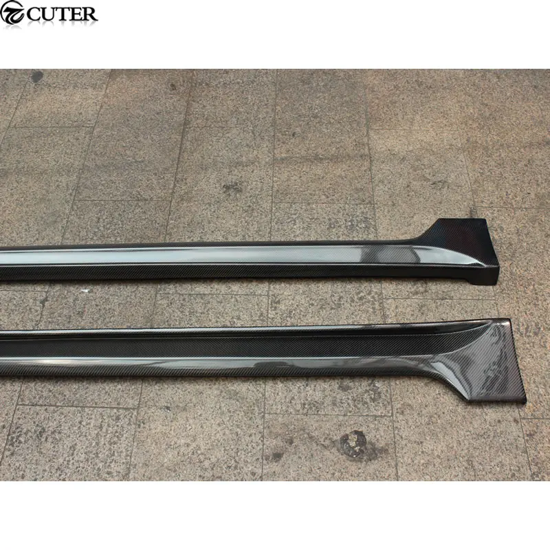 Гольф 7 GTI MK7 карбоновое волокно боковые юбки фартук для VW Golf VII 2014UP|apron|apron skirt |