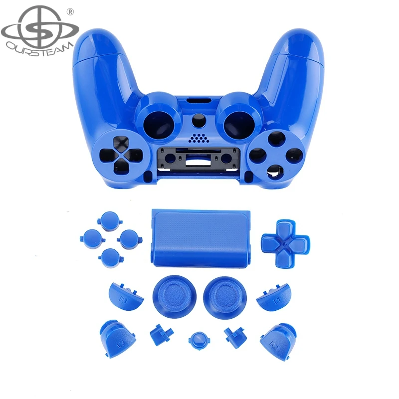 

OURSTEAM Protective Shell for Sony PlayStation 4 Pro Controller + Replacement Full Set Buttons JDM 010
