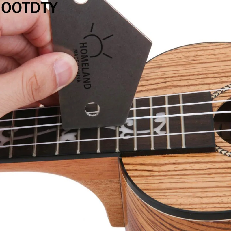 

OOTDTY Fret Rocker Level Tool Triangle Ruler Steel Makers Luthiers Guitar Tool Supplies