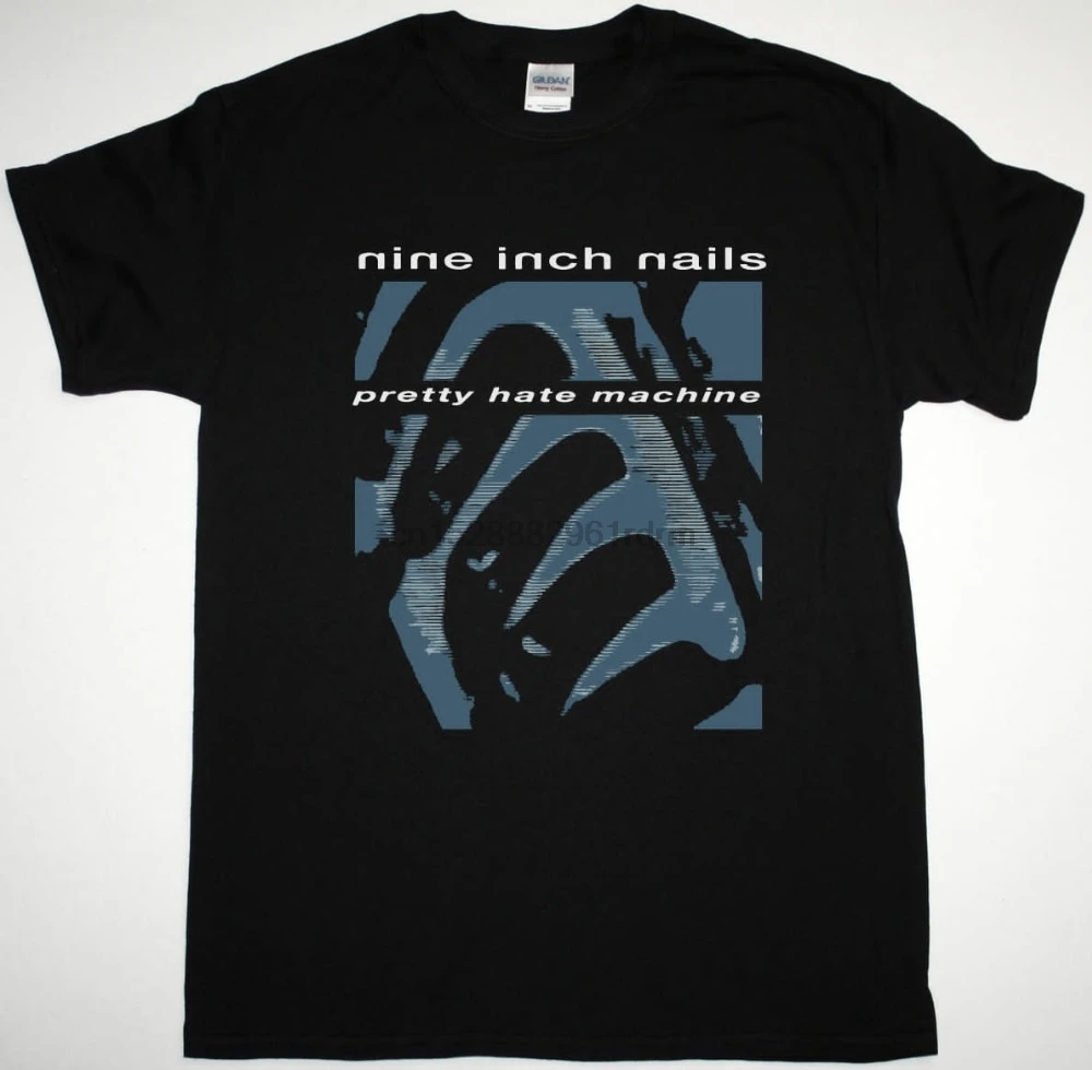 

Free shipping 2018 NINE INCH NAILS PRETTY HATE MACHINE 1989 NIN TRENT REZNOR NEW BLACK T-SHIRT 100% Cotton Top Tees