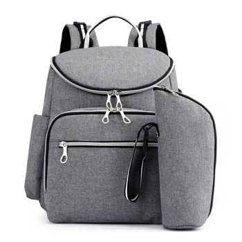 

Mummy Bag with USB 2020 New Arrivals Women Simple Solid Zipper Large Capacity Baby Travel Maternity Diaper Backpack Bags #Zer