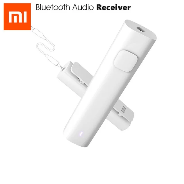 Xiaomi Bluetooth 4,2 аудио приемник портативный Проводной к беспроводной Медиа адаптер для 3,5 мм наушники гарнитура динамик автомобиля AUX - Цвет: Белый