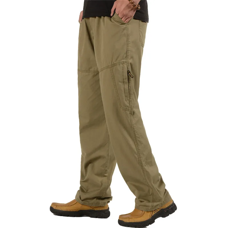 

Men's Trousers High Waist Multi-pocket Pants Loose Large Size 6X