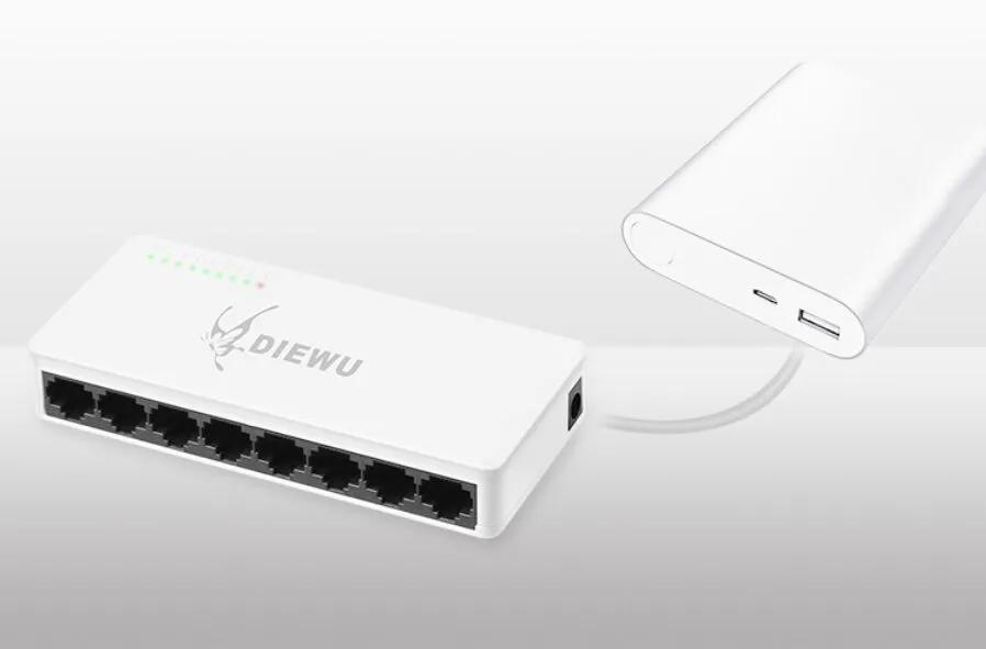 Мини сетевой коммутатор 8 Порты portas 100 Мбит/с коммутатора Fast Ethernet RJ45 концентратор LAN MDI полный полудуплекс+ AC prower питания