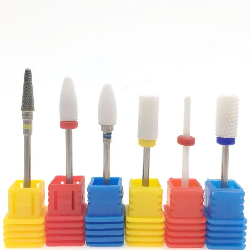 

Ceramic Nail Drill Bit Pedicure Machine Remove Calluses Bit Tools Electric Drill 3/32" Shank Manicure Nail Art Tools