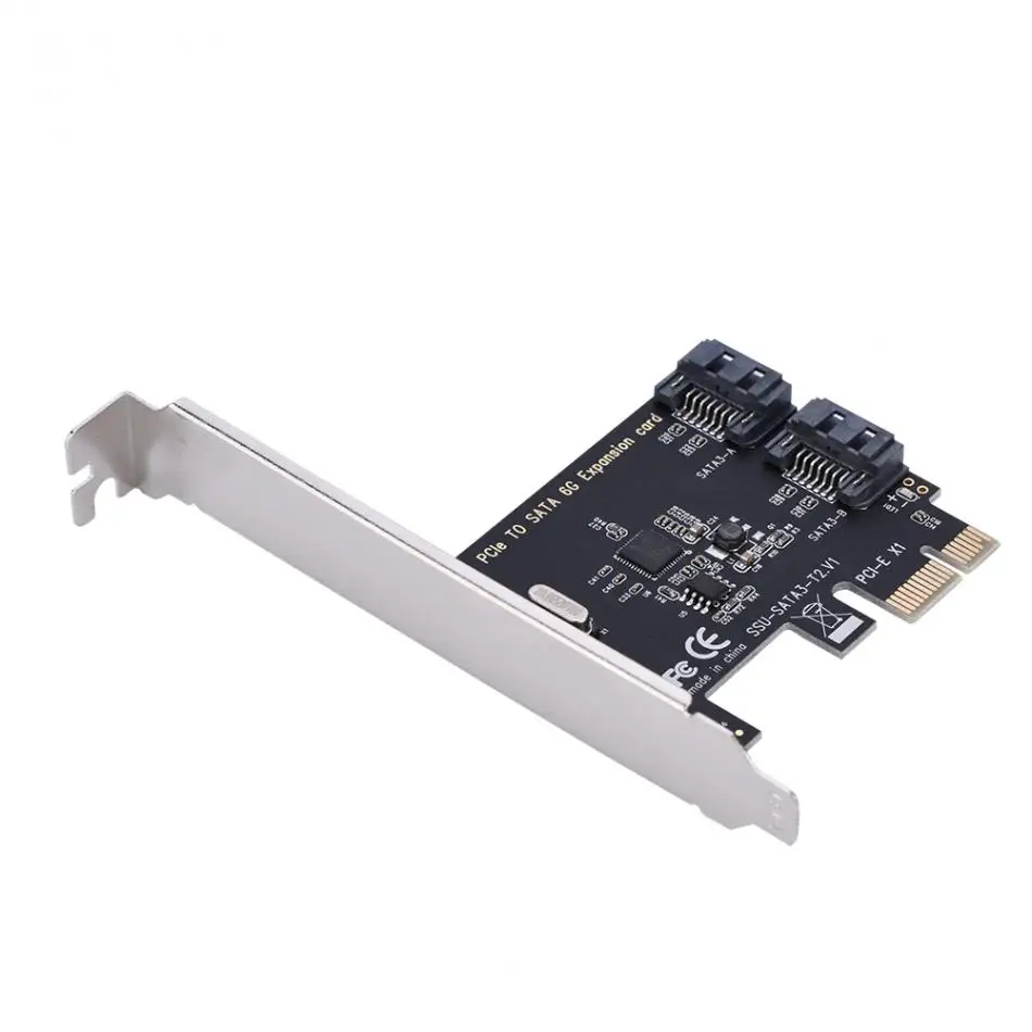 1X 4X 8X 16X карт PCI-E PCI Express SATA 3,0 2-Порты и разъёмы SATA III SSD SATA 6 Гбит адаптер расширения Панели добавить на картах pci-экспресс-карта