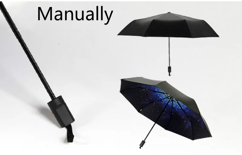 Анти-УФ полностью автоматический зонт от дождя для женщин и мужчин 3 складной светильник и прочный 8 к сильные Зонты Дети Дождливый Солнечный цена - Цвет: same as picture