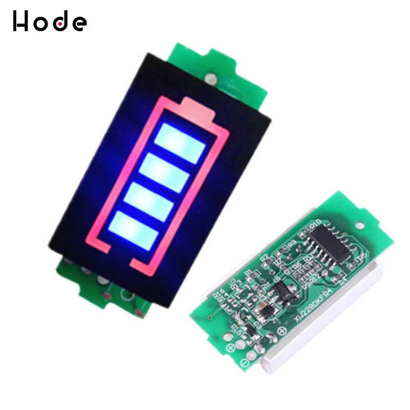 

4S 3.7V Lithium Battery Capacity Indicator Module 4.2V Blue Display Monitor Battery Remaining Power Tester Li-po Li-ion