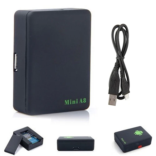 A8 GSM GPRS GPS LBS Global Locator Real Mini Time Car Kid A8 GSM/GPRS/GPS Tracking Tracker USB Cable mini gps tracker