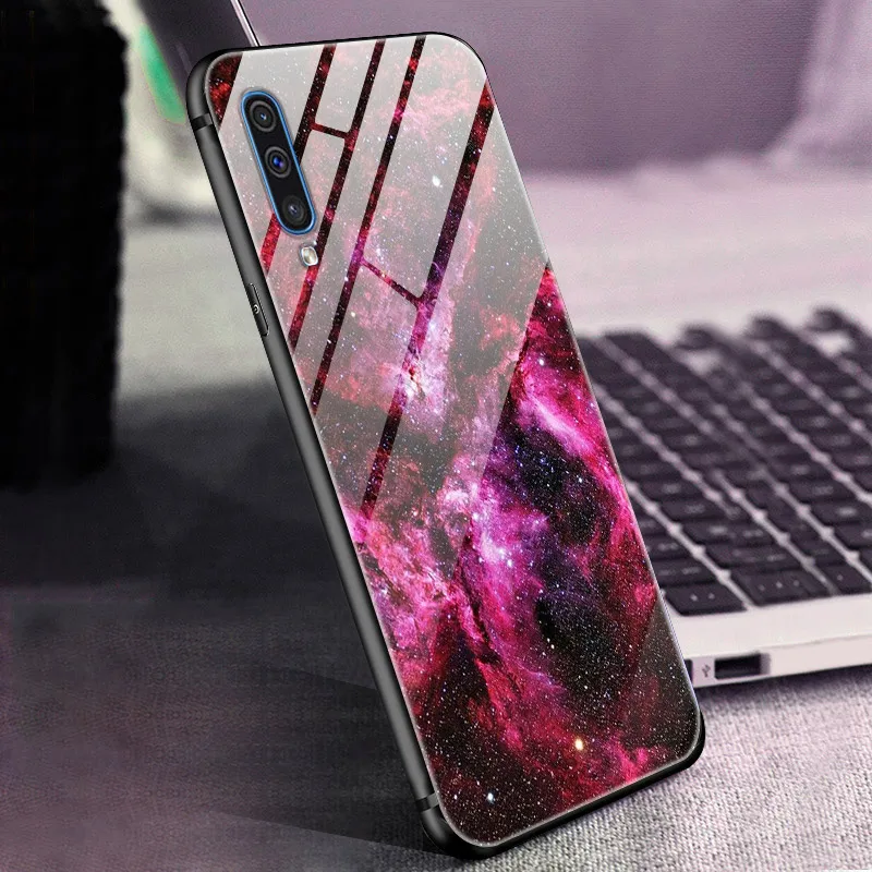 Tempered Glass Phone Case For Samsung Galaxy