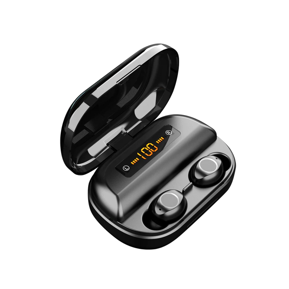

Dual Ear Bluetooth Headset Stereo Phone charger Touch Control Wireless Bluetooth Headset Power display 5.0 Hifi headphone